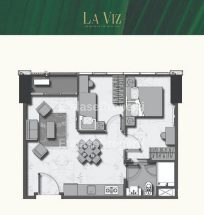 Foto properti LAVIS APARTMENT 2BR KOSONGAN ADA AC DAN WATER  HEATER 4
