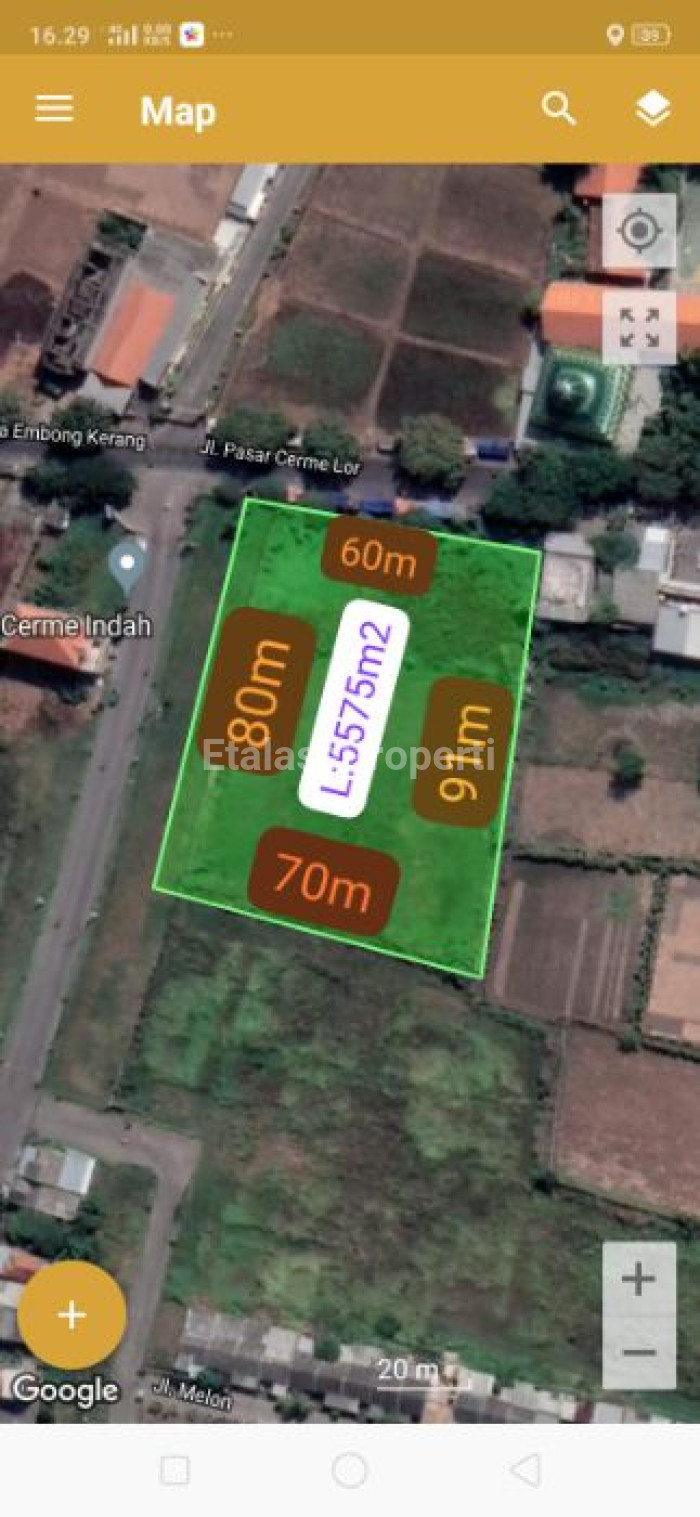 Foto properti Dijual Tanah Cerme, Gresik 1
