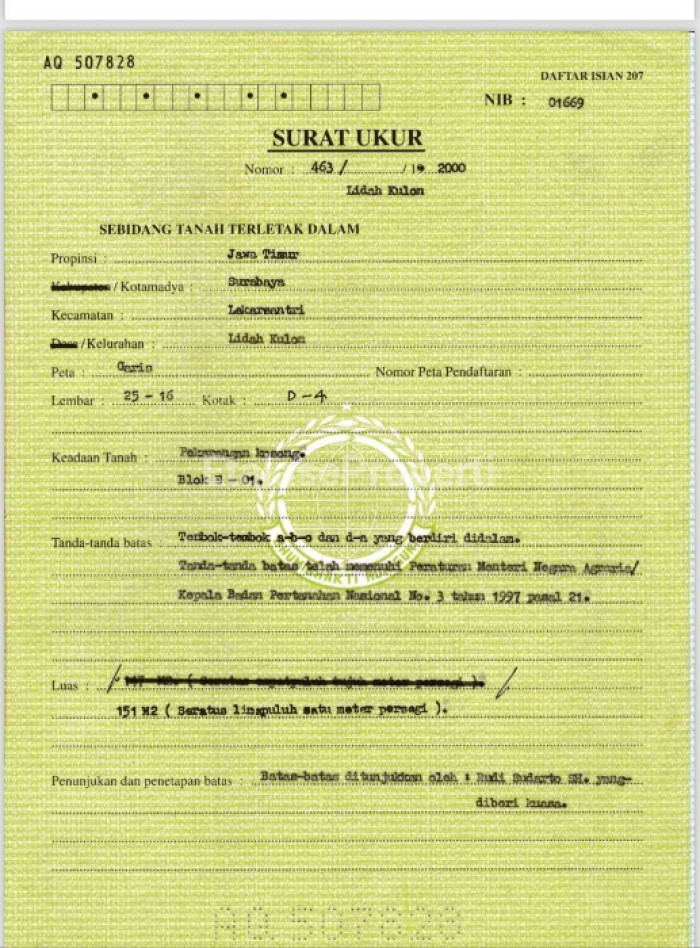 Foto properti Tanah Puri Lidah Kulon Dijual 3