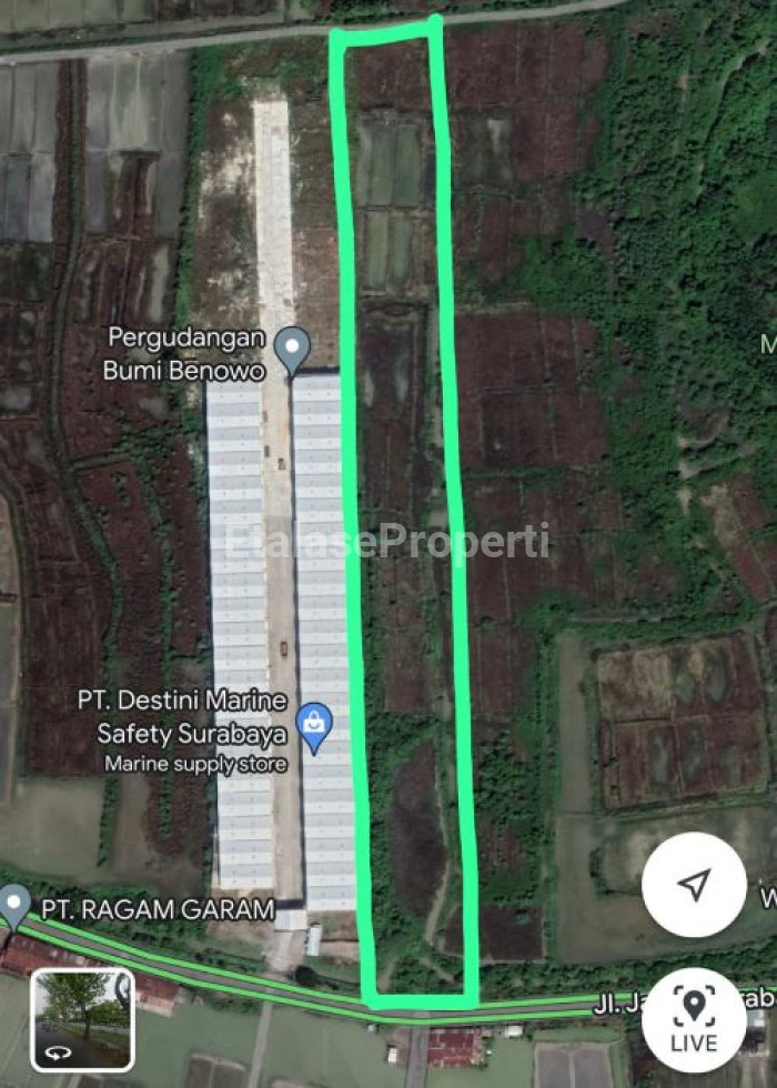 Foto properti Dijual Tanah Dekat Pergudangan Bumi Benowo Di Jalan Jawar Gresik 1