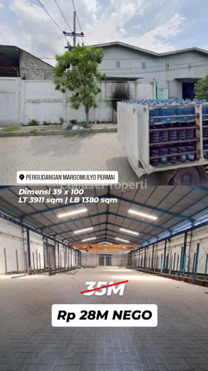 Foto properti Dijual Gudang Margomulyo Permai Jalan Utama Dekat Jalan Raya 1