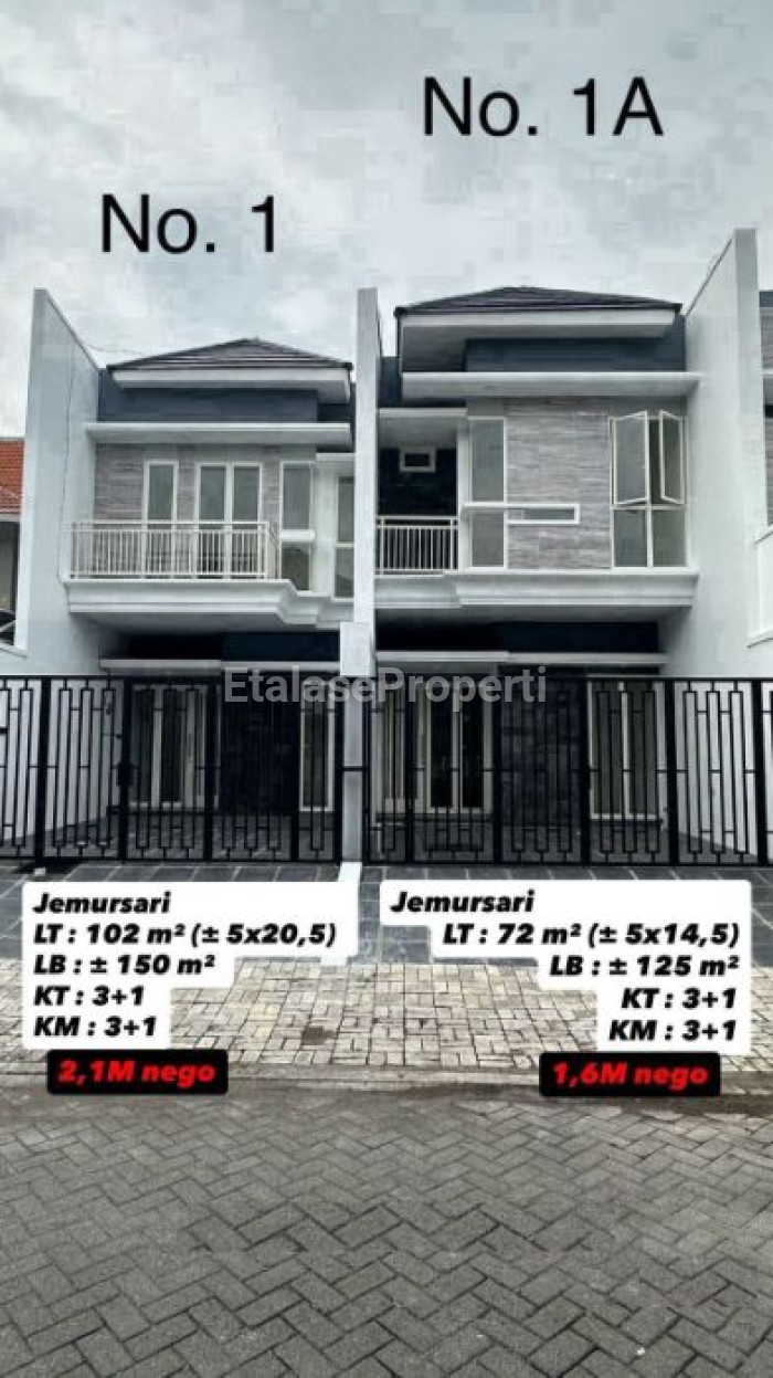 Foto properti Dijual Rumah Baru Modern Minimalis Jemursari Dekat Ubaya Petra 1