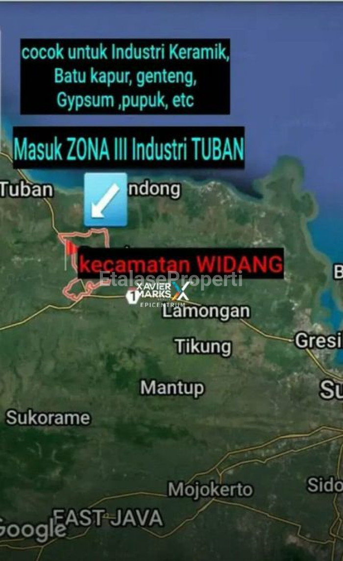 Foto properti Dijual Tanah Industri Komersial Area Di Widang Tuban 2