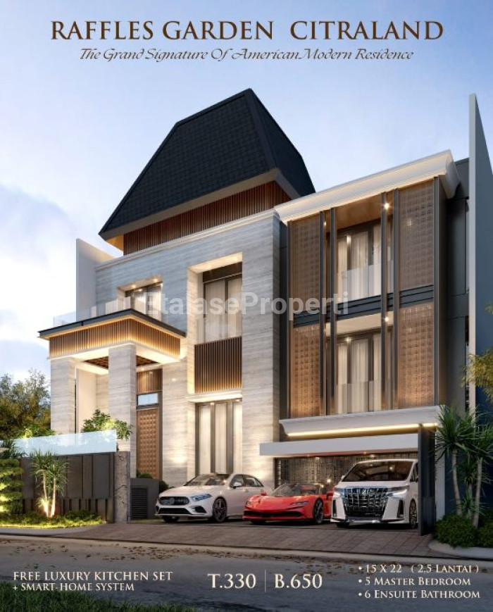 Foto properti Raffles Garden ,  CITRALAND SURABAYA. The Grand Signature Of An  American Modern Design 1