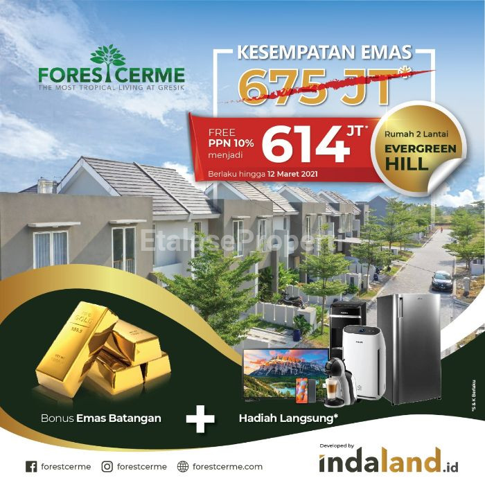 Foto properti Forest Cerme Gresik Rumah 2 Lantai Tipe Evergreen Hill 4