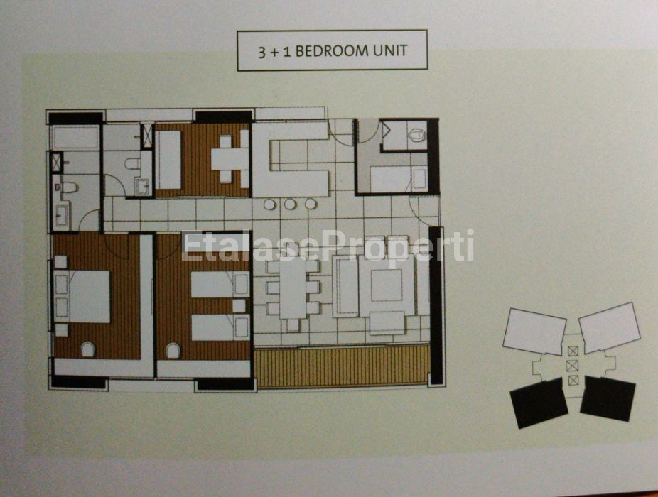 Foto properti JUAL Apartment Graha Golf Arion 3 Bedroom +1 3