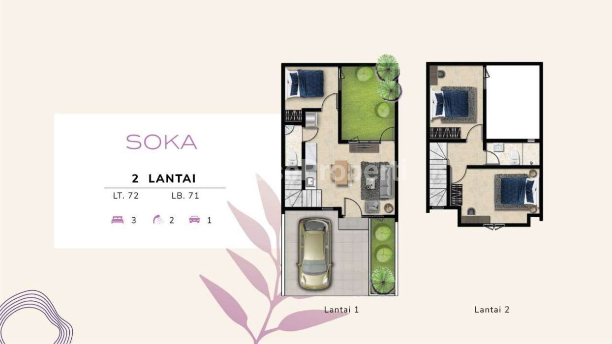 Foto properti THE  CEMANDI, Hunian Dengan Konsep " Botanical Living " , Rumah 2 Lantai Harga Mulai 500 Jutaan-600 Jutaan, Serah Terima Unit Cepat 4