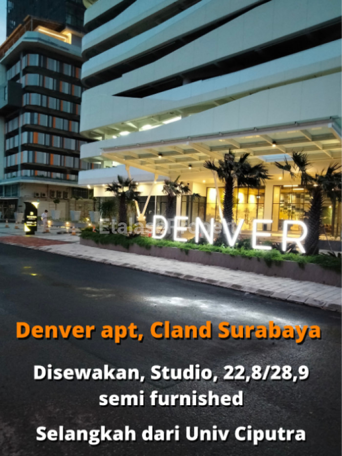 Foto properti Disewakan, Denver Apt, Citraland, Surabaya 1