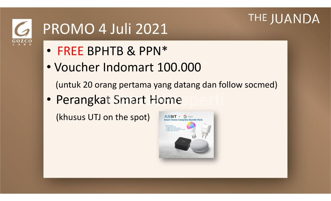 Foto properti (PRIMARY)THE JUANDA PROMO TERBARU AKU BISA TIPE ALTO+MEZZANINE FREE PPN+FREE BPHTB 6
