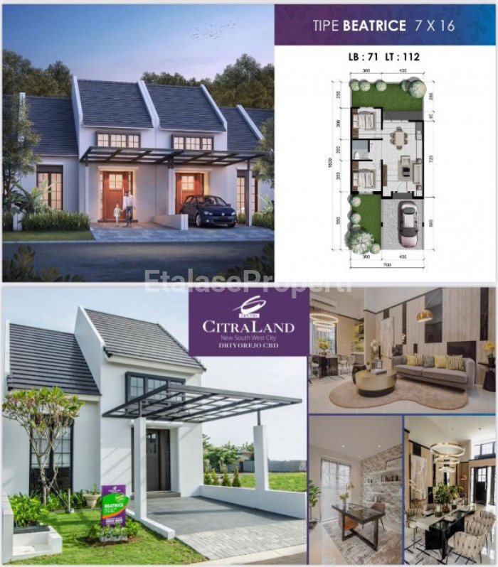 Foto properti [PRIMARY] Rumah NSW Citraland Driyorejo CBD Gresik (Tipe Beatrice) 1 Lantai 1