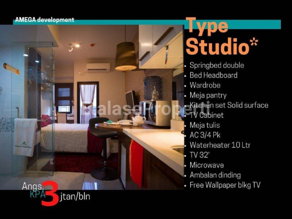 Foto properti Apartemen AMEGA CROWN RESIDENCE Tipe Studio 3