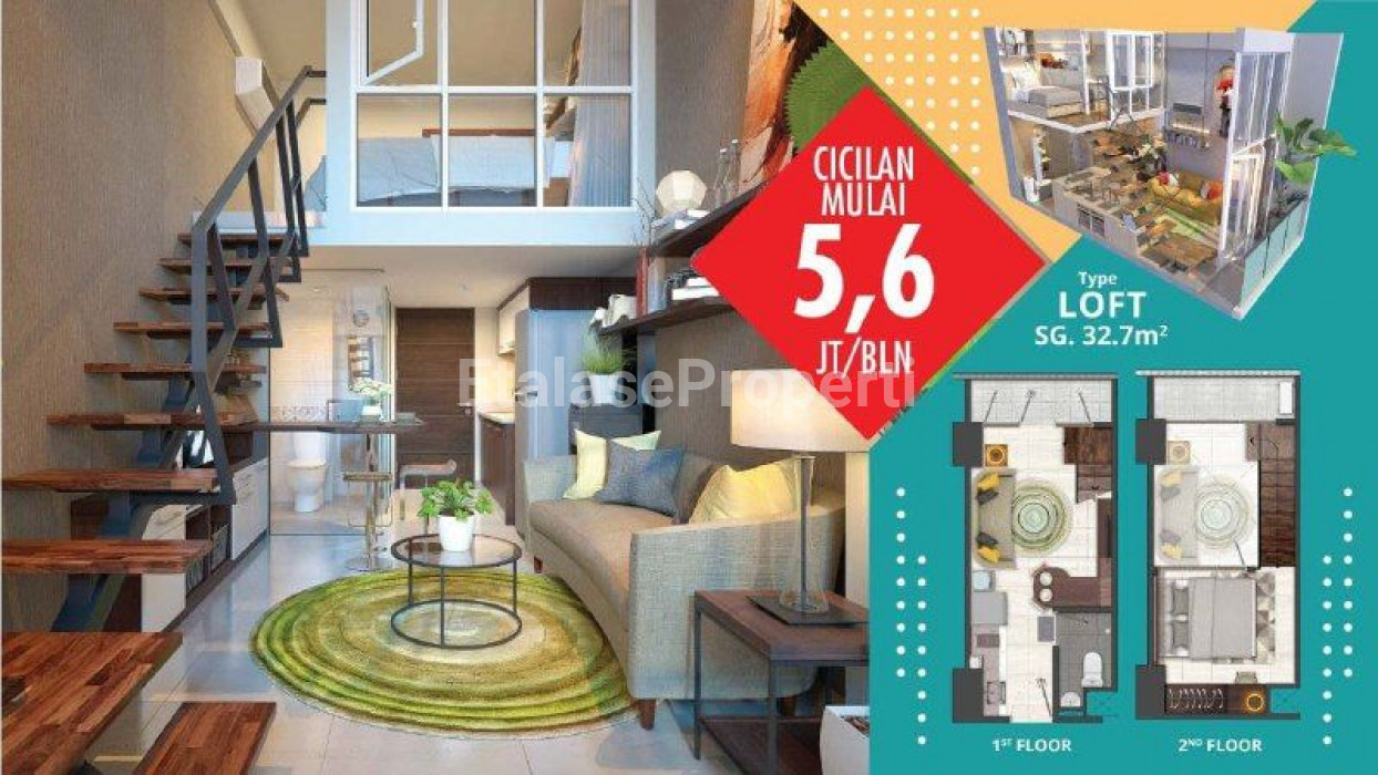 Foto properti Apartemen AMEGA CROWN RESIDENCE Tipe Loft 1BR 1