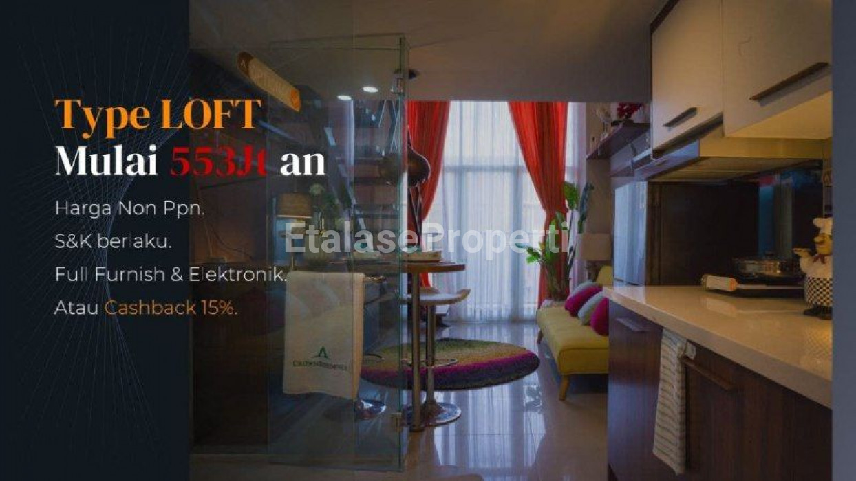 Foto properti Apartemen AMEGA CROWN RESIDENCE Tipe Loft 1BR 2