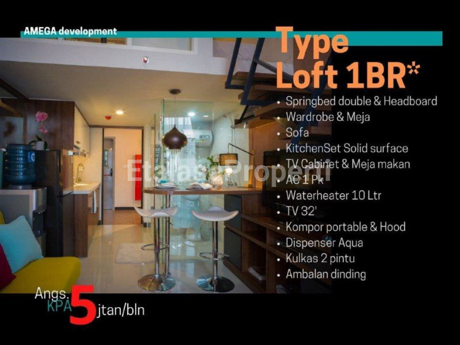 Foto properti Apartemen AMEGA CROWN RESIDENCE Tipe Loft 1BR 3