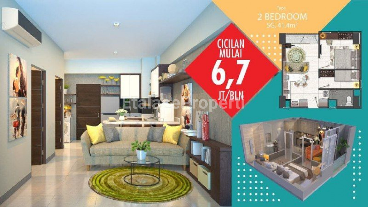 Foto properti Apartemen AMEGA CROWN RESIDENCE Tipe 2BR 1
