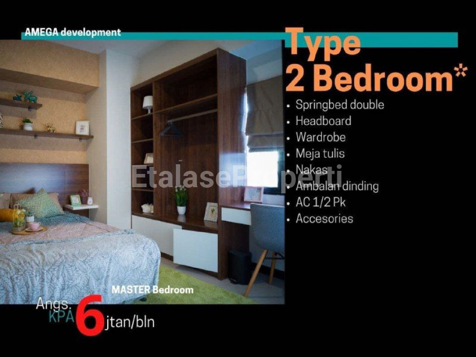 Foto properti Apartemen AMEGA CROWN RESIDENCE Tipe 2BR 2